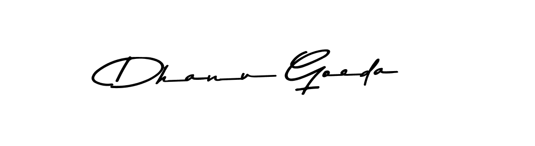 How to make Dhanu Goeda signature? Asem Kandis PERSONAL USE is a professional autograph style. Create handwritten signature for Dhanu Goeda name. Dhanu Goeda signature style 9 images and pictures png