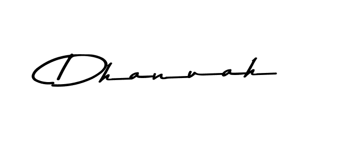 How to make Dhanuah signature? Asem Kandis PERSONAL USE is a professional autograph style. Create handwritten signature for Dhanuah name. Dhanuah signature style 9 images and pictures png