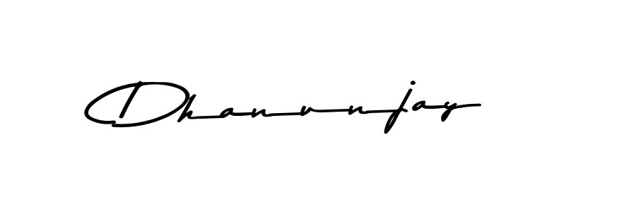 Create a beautiful signature design for name Dhanunjay. With this signature (Asem Kandis PERSONAL USE) fonts, you can make a handwritten signature for free. Dhanunjay signature style 9 images and pictures png