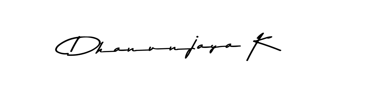 Dhanunjaya K stylish signature style. Best Handwritten Sign (Asem Kandis PERSONAL USE) for my name. Handwritten Signature Collection Ideas for my name Dhanunjaya K. Dhanunjaya K signature style 9 images and pictures png
