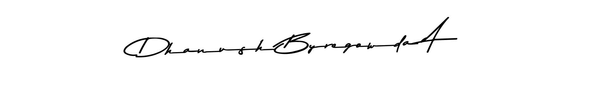 This is the best signature style for the Dhanush Byregowda A name. Also you like these signature font (Asem Kandis PERSONAL USE). Mix name signature. Dhanush Byregowda A signature style 9 images and pictures png