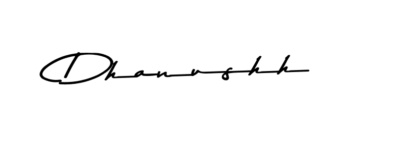 The best way (Asem Kandis PERSONAL USE) to make a short signature is to pick only two or three words in your name. The name Dhanushh include a total of six letters. For converting this name. Dhanushh signature style 9 images and pictures png