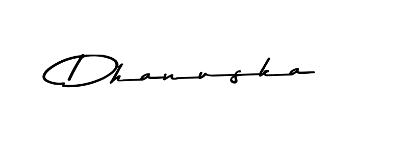 Dhanuska stylish signature style. Best Handwritten Sign (Asem Kandis PERSONAL USE) for my name. Handwritten Signature Collection Ideas for my name Dhanuska. Dhanuska signature style 9 images and pictures png