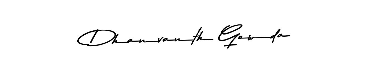 Create a beautiful signature design for name Dhanvanth Gowda. With this signature (Asem Kandis PERSONAL USE) fonts, you can make a handwritten signature for free. Dhanvanth Gowda signature style 9 images and pictures png