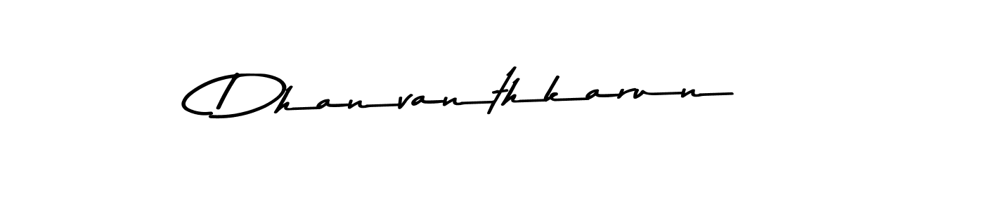 How to make Dhanvanthkarun signature? Asem Kandis PERSONAL USE is a professional autograph style. Create handwritten signature for Dhanvanthkarun name. Dhanvanthkarun signature style 9 images and pictures png