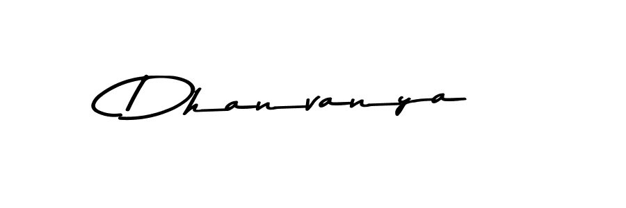 Dhanvanya stylish signature style. Best Handwritten Sign (Asem Kandis PERSONAL USE) for my name. Handwritten Signature Collection Ideas for my name Dhanvanya. Dhanvanya signature style 9 images and pictures png