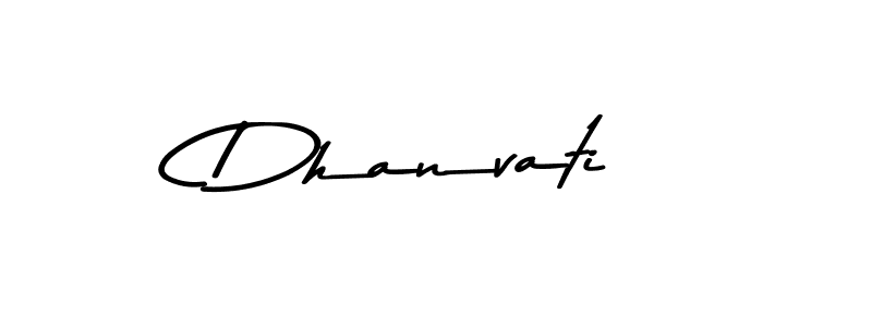 Create a beautiful signature design for name Dhanvati. With this signature (Asem Kandis PERSONAL USE) fonts, you can make a handwritten signature for free. Dhanvati signature style 9 images and pictures png