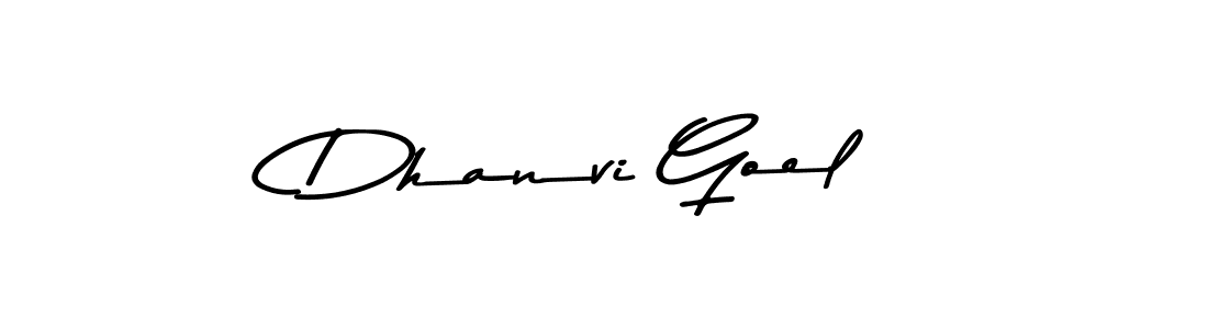 Use a signature maker to create a handwritten signature online. With this signature software, you can design (Asem Kandis PERSONAL USE) your own signature for name Dhanvi Goel. Dhanvi Goel signature style 9 images and pictures png