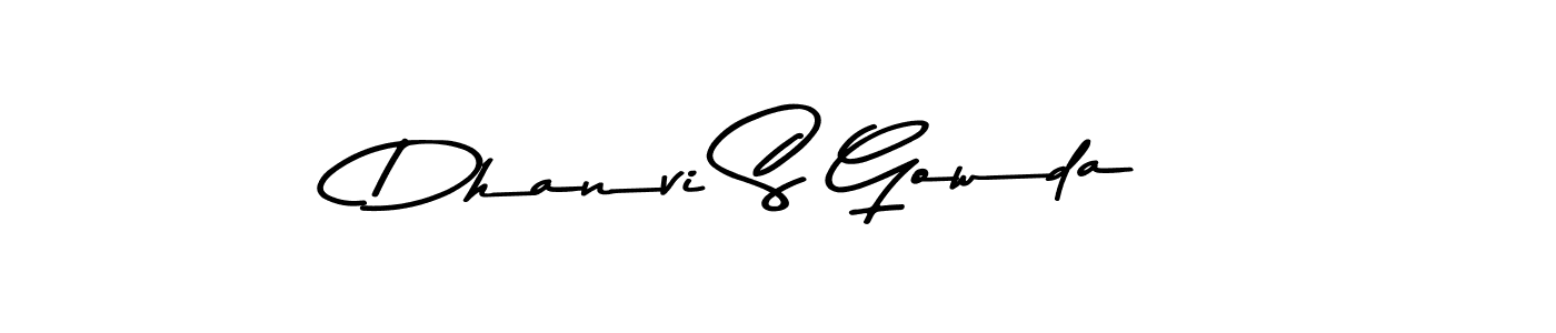 How to make Dhanvi S Gowda signature? Asem Kandis PERSONAL USE is a professional autograph style. Create handwritten signature for Dhanvi S Gowda name. Dhanvi S Gowda signature style 9 images and pictures png
