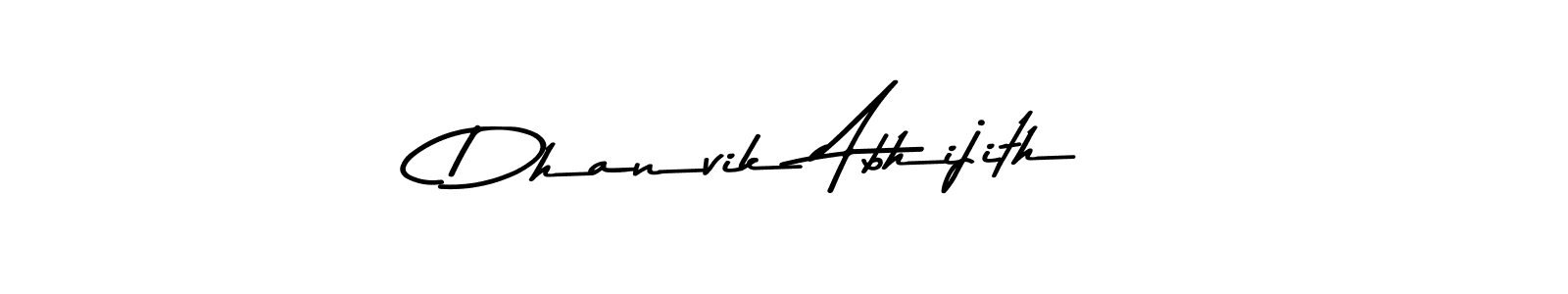 Create a beautiful signature design for name Dhanvik Abhijith. With this signature (Asem Kandis PERSONAL USE) fonts, you can make a handwritten signature for free. Dhanvik Abhijith signature style 9 images and pictures png
