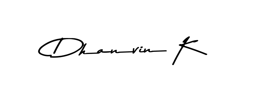 Also we have Dhanvin K name is the best signature style. Create professional handwritten signature collection using Asem Kandis PERSONAL USE autograph style. Dhanvin K signature style 9 images and pictures png