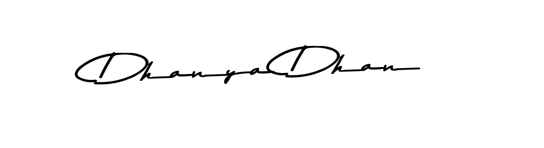 Create a beautiful signature design for name Dhanya Dhan. With this signature (Asem Kandis PERSONAL USE) fonts, you can make a handwritten signature for free. Dhanya Dhan signature style 9 images and pictures png