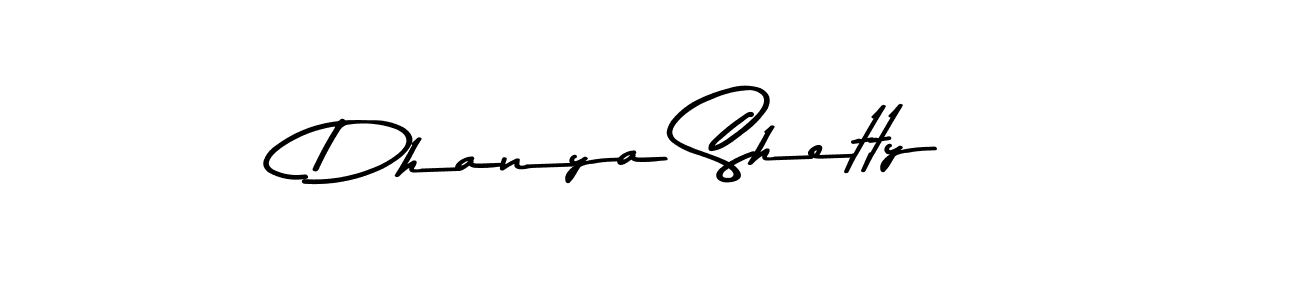 Create a beautiful signature design for name Dhanya Shetty. With this signature (Asem Kandis PERSONAL USE) fonts, you can make a handwritten signature for free. Dhanya Shetty signature style 9 images and pictures png