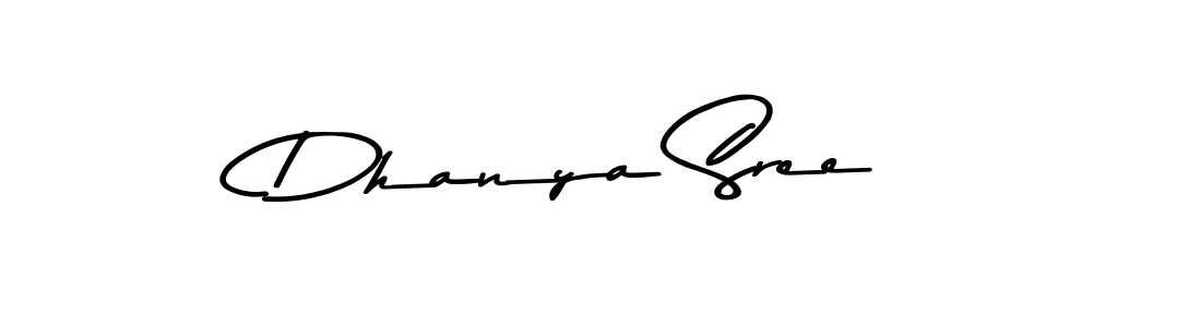 Design your own signature with our free online signature maker. With this signature software, you can create a handwritten (Asem Kandis PERSONAL USE) signature for name Dhanya Sree. Dhanya Sree signature style 9 images and pictures png