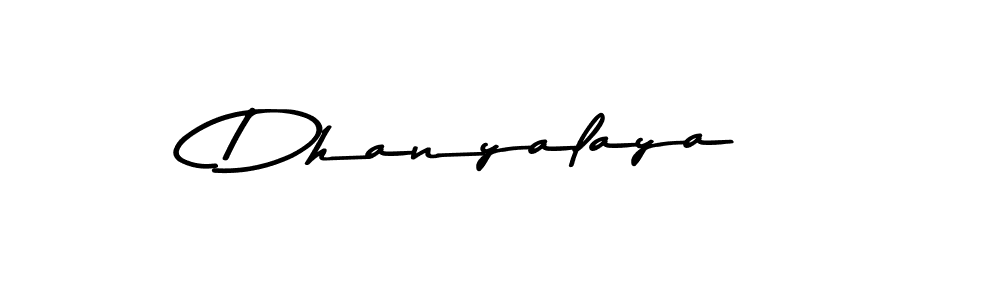 The best way (Asem Kandis PERSONAL USE) to make a short signature is to pick only two or three words in your name. The name Dhanyalaya include a total of six letters. For converting this name. Dhanyalaya signature style 9 images and pictures png