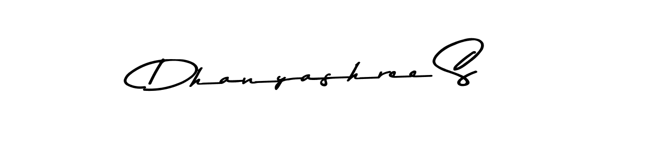 Create a beautiful signature design for name Dhanyashree S. With this signature (Asem Kandis PERSONAL USE) fonts, you can make a handwritten signature for free. Dhanyashree S signature style 9 images and pictures png