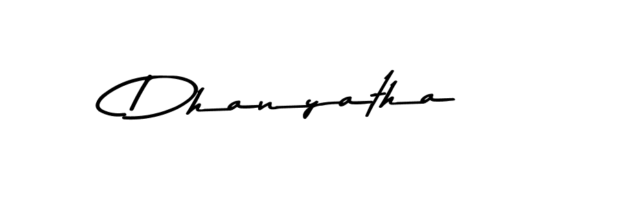 Also we have Dhanyatha name is the best signature style. Create professional handwritten signature collection using Asem Kandis PERSONAL USE autograph style. Dhanyatha signature style 9 images and pictures png