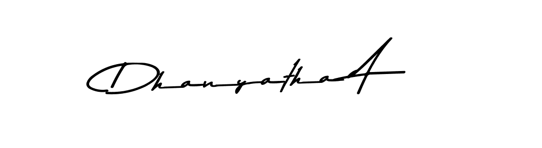 Make a beautiful signature design for name Dhanyatha A. Use this online signature maker to create a handwritten signature for free. Dhanyatha A signature style 9 images and pictures png