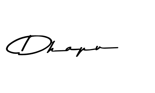 Create a beautiful signature design for name Dhapu. With this signature (Asem Kandis PERSONAL USE) fonts, you can make a handwritten signature for free. Dhapu signature style 9 images and pictures png