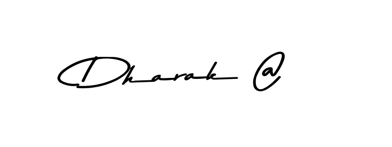 Design your own signature with our free online signature maker. With this signature software, you can create a handwritten (Asem Kandis PERSONAL USE) signature for name Dharak @. Dharak @ signature style 9 images and pictures png