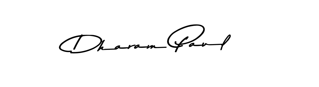 How to make Dharam Paul name signature. Use Asem Kandis PERSONAL USE style for creating short signs online. This is the latest handwritten sign. Dharam Paul signature style 9 images and pictures png