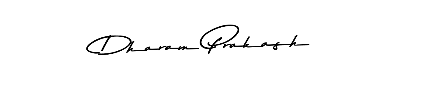 How to make Dharam Prakash name signature. Use Asem Kandis PERSONAL USE style for creating short signs online. This is the latest handwritten sign. Dharam Prakash signature style 9 images and pictures png