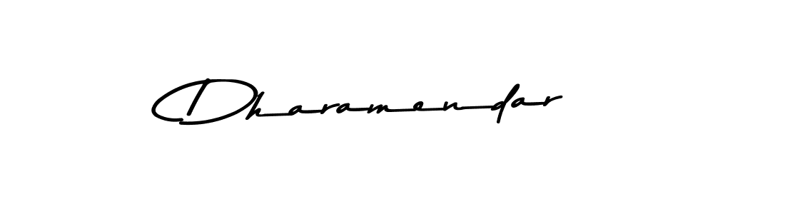 Create a beautiful signature design for name Dharamendar. With this signature (Asem Kandis PERSONAL USE) fonts, you can make a handwritten signature for free. Dharamendar signature style 9 images and pictures png