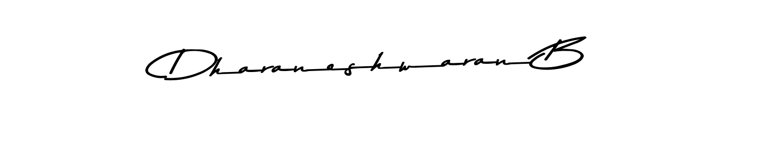 Make a beautiful signature design for name Dharaneshwaran B. With this signature (Asem Kandis PERSONAL USE) style, you can create a handwritten signature for free. Dharaneshwaran B signature style 9 images and pictures png