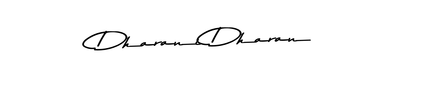 Make a beautiful signature design for name Dharani Dharan. With this signature (Asem Kandis PERSONAL USE) style, you can create a handwritten signature for free. Dharani Dharan signature style 9 images and pictures png
