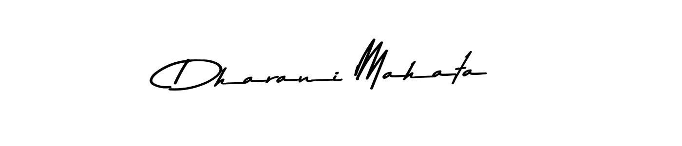 How to make Dharani Mahata name signature. Use Asem Kandis PERSONAL USE style for creating short signs online. This is the latest handwritten sign. Dharani Mahata signature style 9 images and pictures png