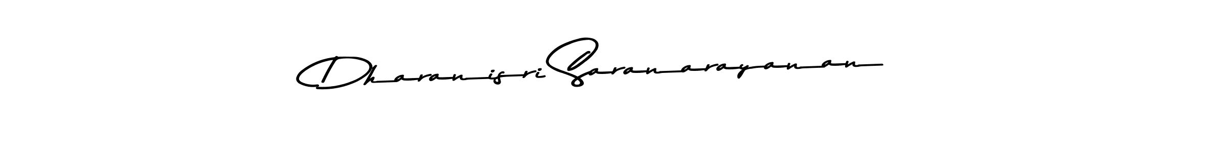 Create a beautiful signature design for name Dharanisri Saranarayanan. With this signature (Asem Kandis PERSONAL USE) fonts, you can make a handwritten signature for free. Dharanisri Saranarayanan signature style 9 images and pictures png