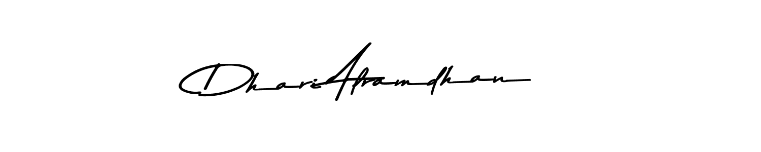 How to make Dhari Alramdhan name signature. Use Asem Kandis PERSONAL USE style for creating short signs online. This is the latest handwritten sign. Dhari Alramdhan signature style 9 images and pictures png