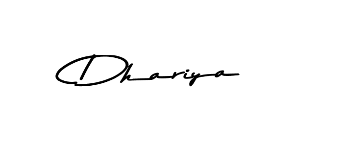 How to make Dhariya name signature. Use Asem Kandis PERSONAL USE style for creating short signs online. This is the latest handwritten sign. Dhariya signature style 9 images and pictures png