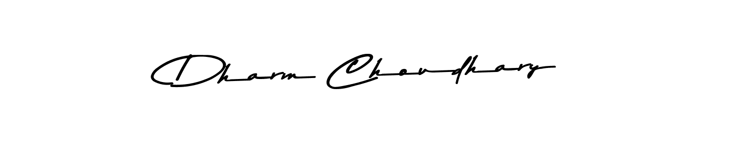 Design your own signature with our free online signature maker. With this signature software, you can create a handwritten (Asem Kandis PERSONAL USE) signature for name Dharm Choudhary. Dharm Choudhary signature style 9 images and pictures png
