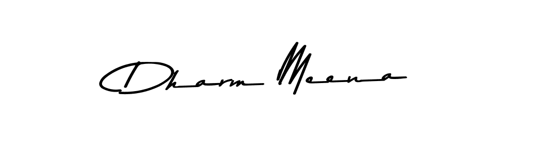Dharm Meena stylish signature style. Best Handwritten Sign (Asem Kandis PERSONAL USE) for my name. Handwritten Signature Collection Ideas for my name Dharm Meena. Dharm Meena signature style 9 images and pictures png