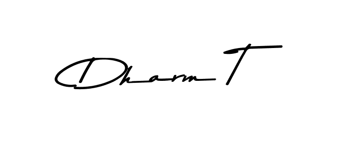 How to Draw Dharm T signature style? Asem Kandis PERSONAL USE is a latest design signature styles for name Dharm T. Dharm T signature style 9 images and pictures png