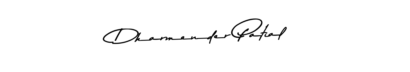 You should practise on your own different ways (Asem Kandis PERSONAL USE) to write your name (Dharmender Patial) in signature. don't let someone else do it for you. Dharmender Patial signature style 9 images and pictures png