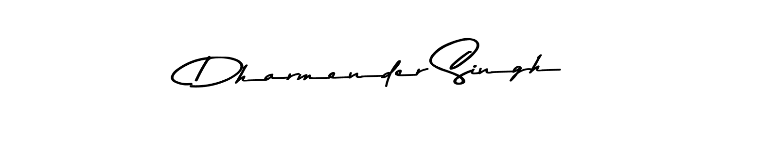 Design your own signature with our free online signature maker. With this signature software, you can create a handwritten (Asem Kandis PERSONAL USE) signature for name Dharmender Singh. Dharmender Singh signature style 9 images and pictures png