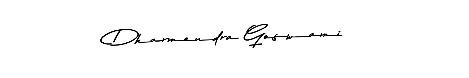 Create a beautiful signature design for name Dharmendra Goswami. With this signature (Asem Kandis PERSONAL USE) fonts, you can make a handwritten signature for free. Dharmendra Goswami signature style 9 images and pictures png