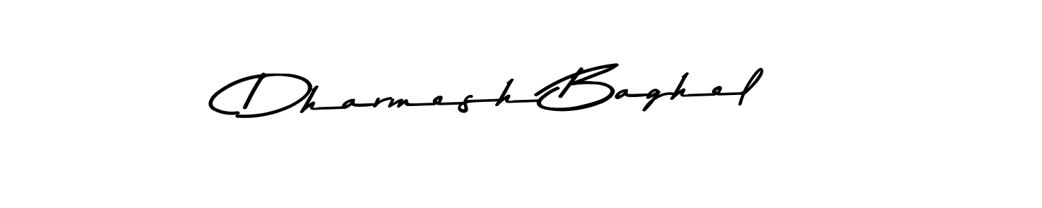 Make a beautiful signature design for name Dharmesh Baghel. With this signature (Asem Kandis PERSONAL USE) style, you can create a handwritten signature for free. Dharmesh Baghel signature style 9 images and pictures png