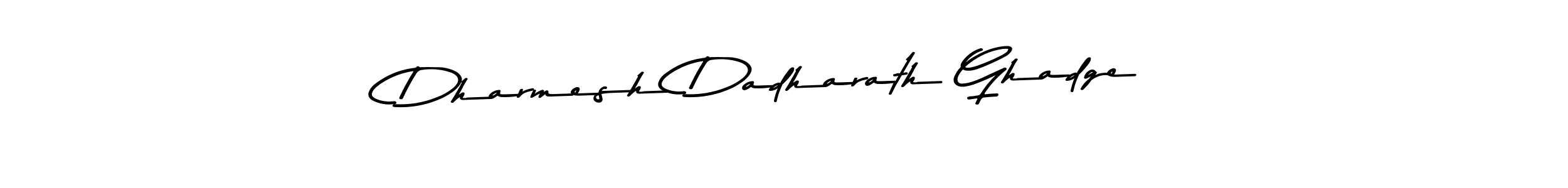 The best way (Asem Kandis PERSONAL USE) to make a short signature is to pick only two or three words in your name. The name Dharmesh Dadharath Ghadge include a total of six letters. For converting this name. Dharmesh Dadharath Ghadge signature style 9 images and pictures png