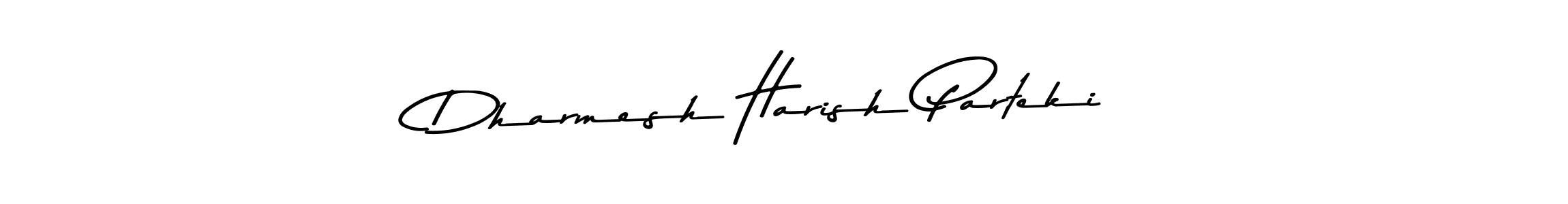 Use a signature maker to create a handwritten signature online. With this signature software, you can design (Asem Kandis PERSONAL USE) your own signature for name Dharmesh Harish Parteki. Dharmesh Harish Parteki signature style 9 images and pictures png