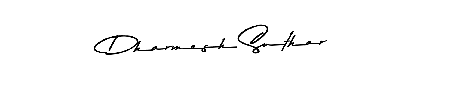 Also we have Dharmesh Suthar name is the best signature style. Create professional handwritten signature collection using Asem Kandis PERSONAL USE autograph style. Dharmesh Suthar signature style 9 images and pictures png