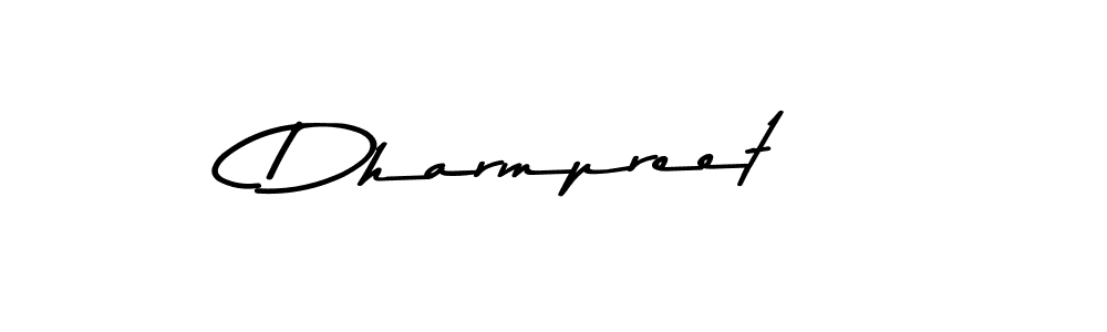 Use a signature maker to create a handwritten signature online. With this signature software, you can design (Asem Kandis PERSONAL USE) your own signature for name Dharmpreet. Dharmpreet signature style 9 images and pictures png