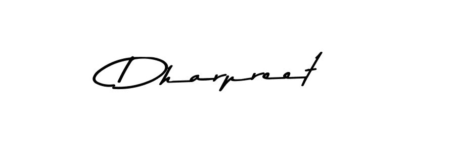 Design your own signature with our free online signature maker. With this signature software, you can create a handwritten (Asem Kandis PERSONAL USE) signature for name Dharpreet. Dharpreet signature style 9 images and pictures png