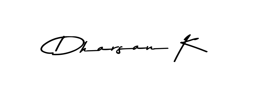 You can use this online signature creator to create a handwritten signature for the name Dharsan K. This is the best online autograph maker. Dharsan K signature style 9 images and pictures png