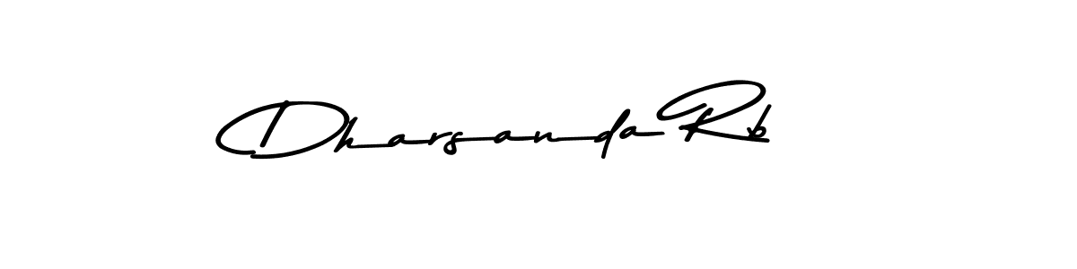 Make a beautiful signature design for name Dharsanda Rb. With this signature (Asem Kandis PERSONAL USE) style, you can create a handwritten signature for free. Dharsanda Rb signature style 9 images and pictures png