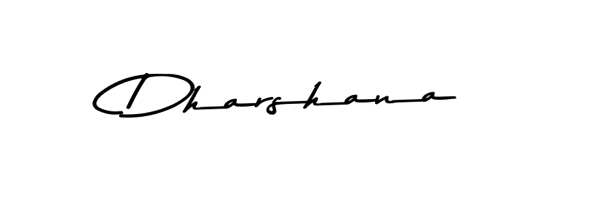Design your own signature with our free online signature maker. With this signature software, you can create a handwritten (Asem Kandis PERSONAL USE) signature for name Dharshana. Dharshana signature style 9 images and pictures png