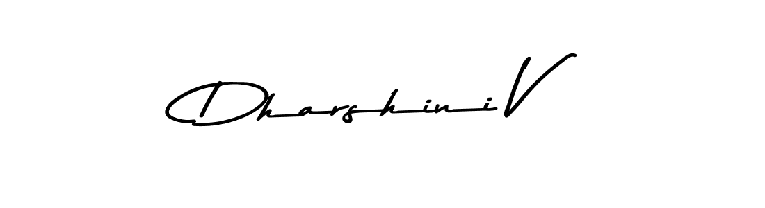Dharshini V stylish signature style. Best Handwritten Sign (Asem Kandis PERSONAL USE) for my name. Handwritten Signature Collection Ideas for my name Dharshini V. Dharshini V signature style 9 images and pictures png