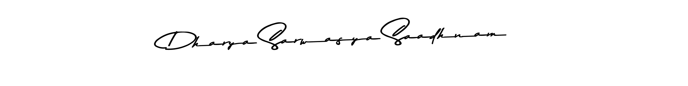 Asem Kandis PERSONAL USE is a professional signature style that is perfect for those who want to add a touch of class to their signature. It is also a great choice for those who want to make their signature more unique. Get Dharya Sarwasya Saadhnam name to fancy signature for free. Dharya Sarwasya Saadhnam signature style 9 images and pictures png
